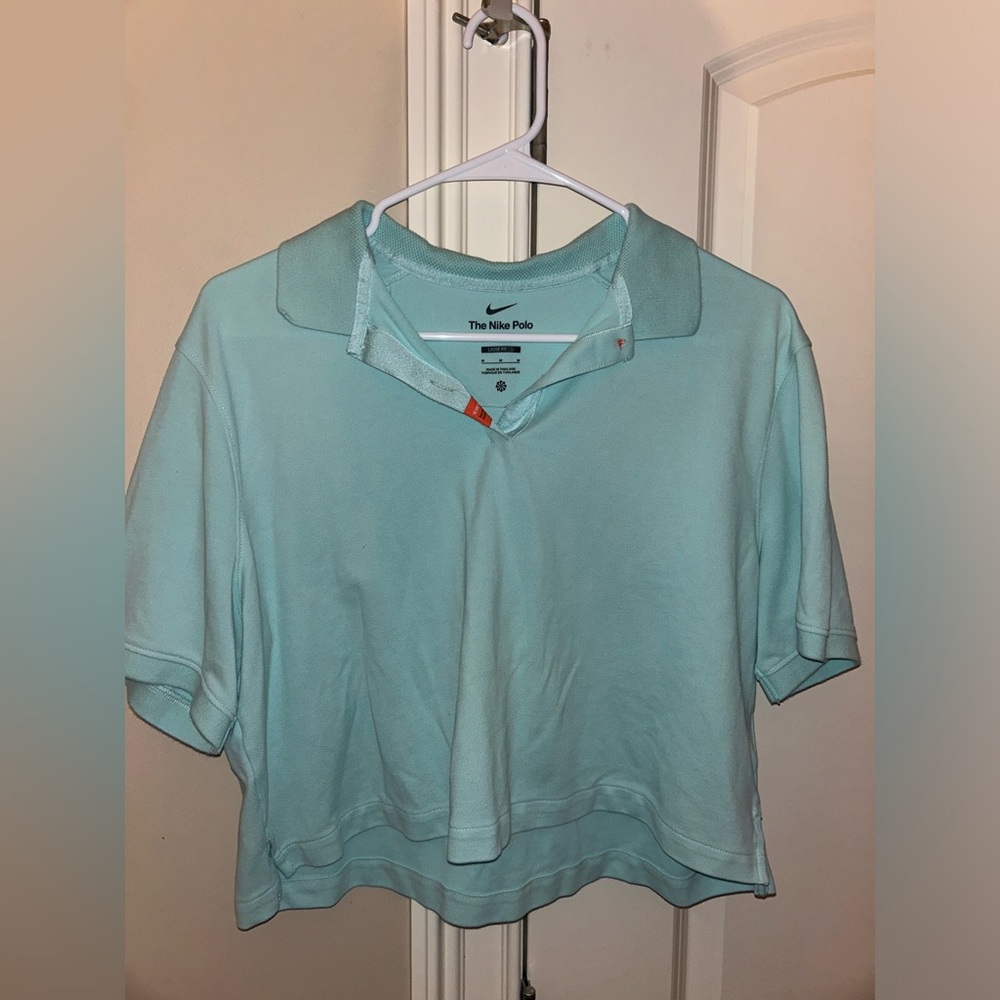Nike Women's Aqua Button Down Shirt